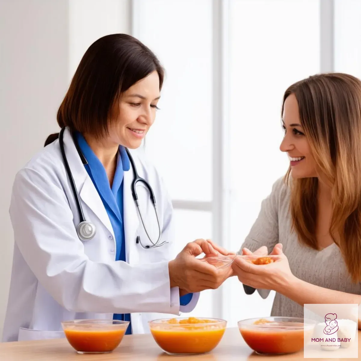 Bác sĩ tư vấn cho mẹ về ăn dặm cho bé