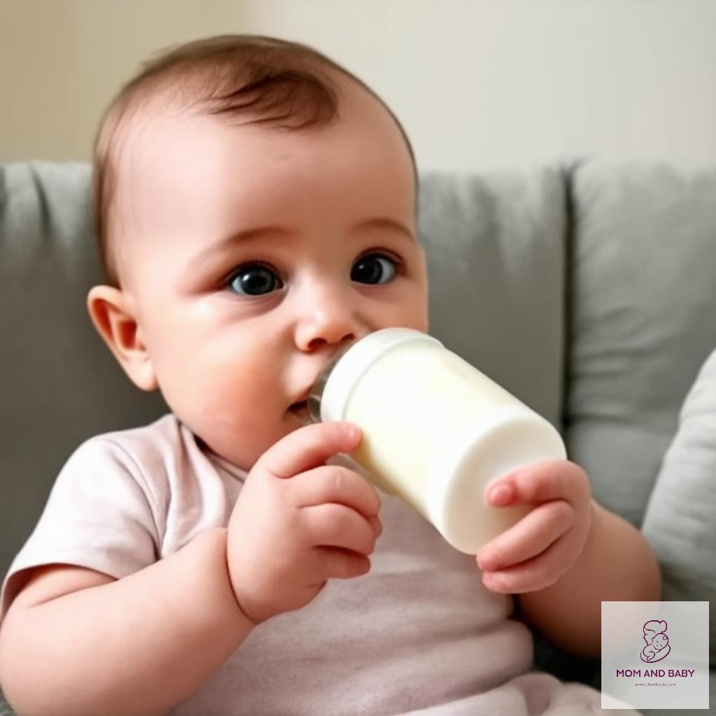 Bé 9 tháng uống sữa công thức