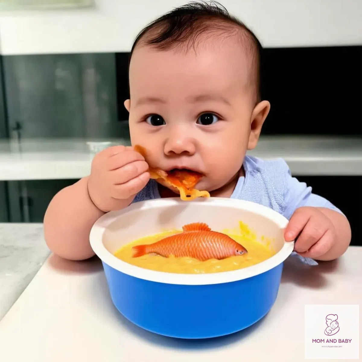 bé ăn dặm cá